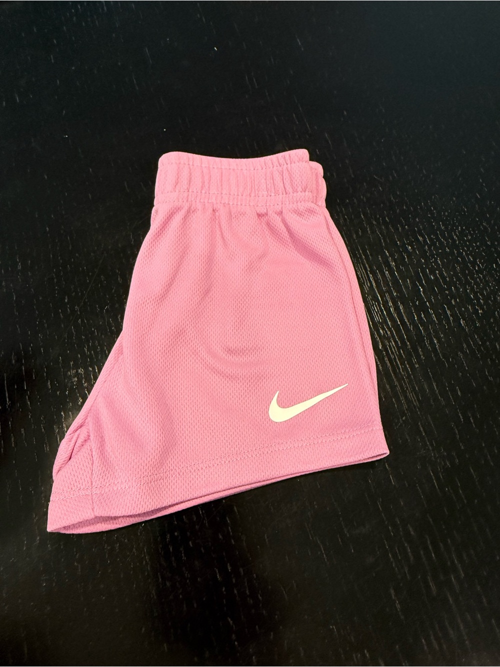 Nike Pink Girls' Athletic Shorts with White Swoosh
